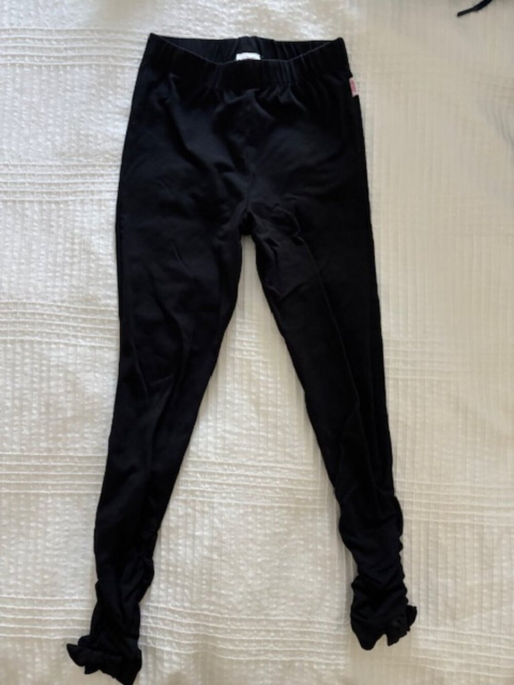 RuffleButts Girls Black Legging Pants in Size 5T